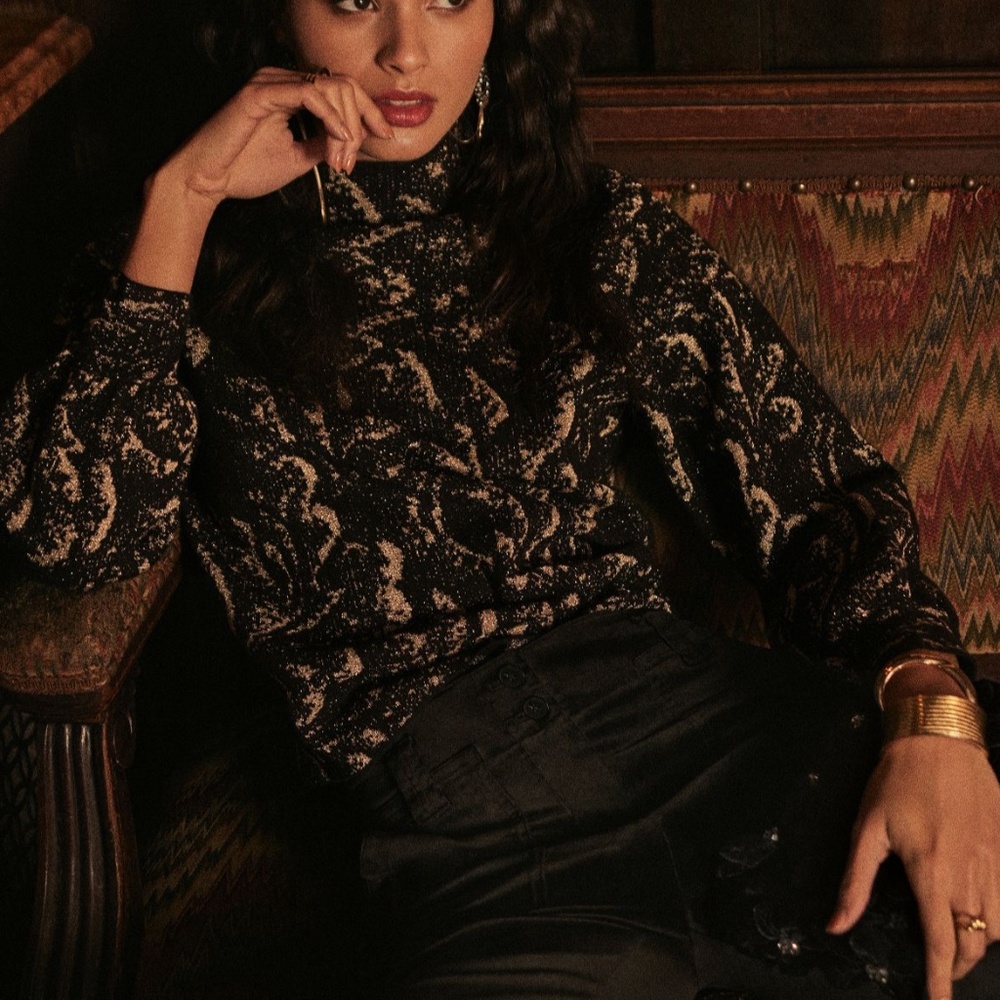 The Beatriz Mock-Neck Sweater